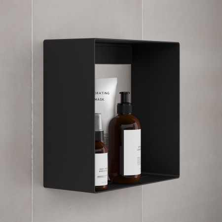 DB5021 Smedbo Sideline Black Bathroom and Shower Shelf Lifestyle
