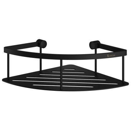 Smedbo Sideline Black Corner Shower Basket