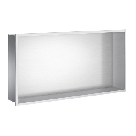 Smedbo Sideline Brushed 600 x 300mm Shower and Bathroom Wall Niche