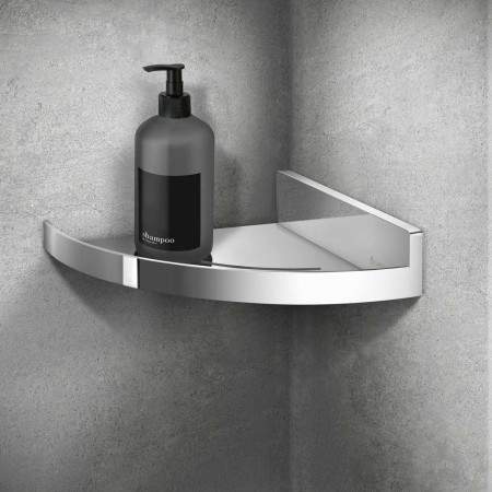 DK5011 Smedbo Sideline Chrome Shower Corner Shelf Lifestyle