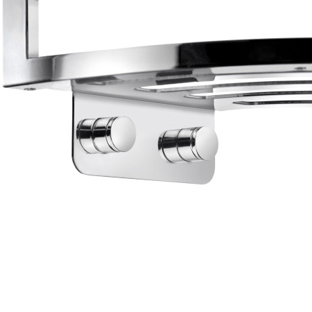 DK3055 Smedbo Sideline Corner Chromed Stainless Steel Shower Basket Wall Fixing