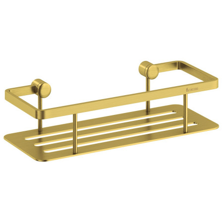 Smedbo Sideline Design Brushed Brass Shower Basket