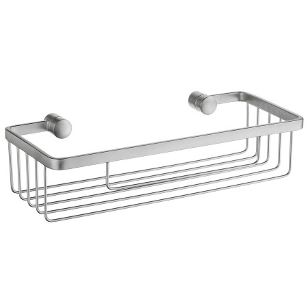 Smedbo Sideline Design Brushed Chrome Shower Basket