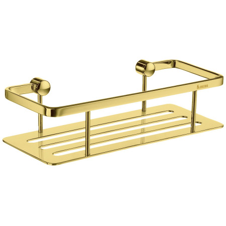 Smedbo Sideline Design Polished Brass Shower Basket