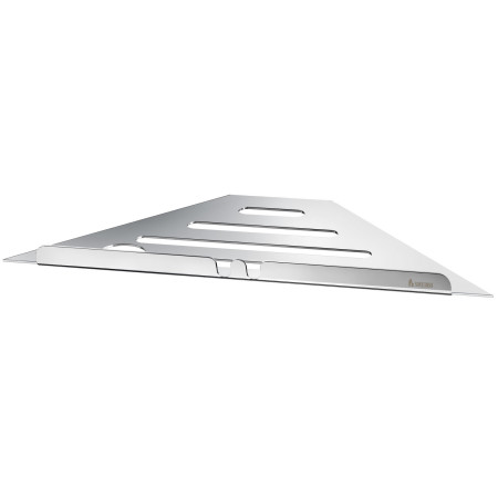 Smedbo Sideline Grout Line Polished Stainless Steel Corner Shelf