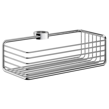 Smedbo Sideline Shower Riser Rail Basket Polished Chrome