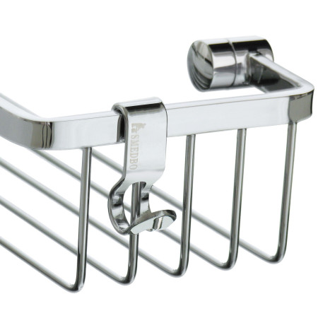 DK2100 Smedbo Sideline Soap Basket Hook Pair Installed on Shower Basket