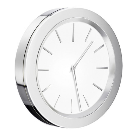 YX380 Smedbo Time Chrome and White 60mm Diameter Clock (1)