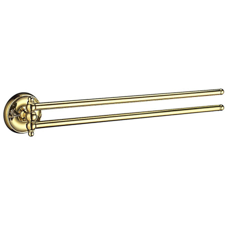 V226 Smedbo Villa Polished Brass Swing Arm Towel Rail