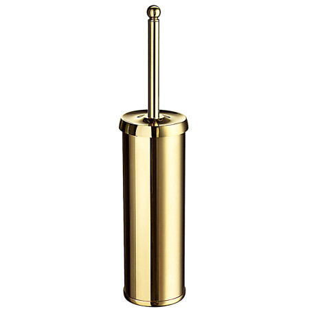 Smedbo Villa Polished Brass Toilet Brush and Holder