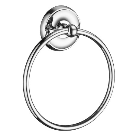 Smedbo Villa Towel Ring Polished Chrome