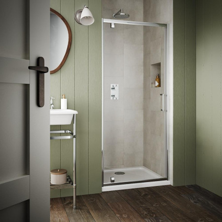 Vantara 6 760mm Chrome Pivot Shower Door