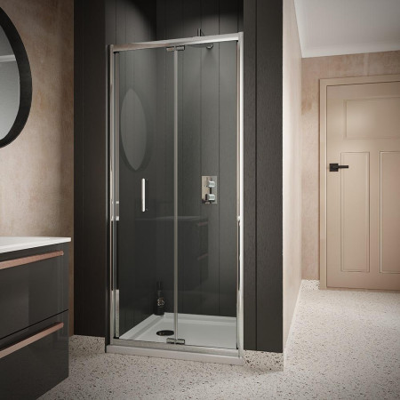 Vantara 6 800mm Chrome Bifold Shower Door