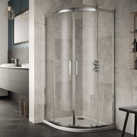 Vantara 8 900mm Chrome Double Door Quadrant Shower Enclosure