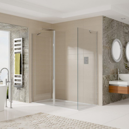Vantara Thrive 1200mm Chrome Wetroom Panel