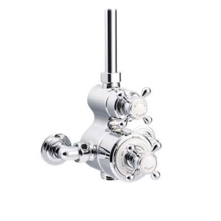 St. James Classical Dual Thermostatic Shower Valve With London Handles