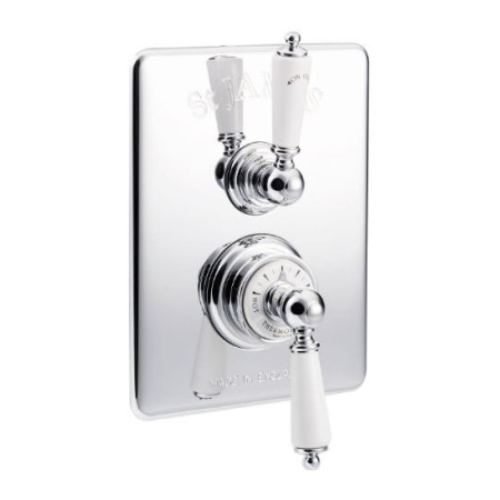 St James Concealed Thermostatic Shower Valve With London Levers