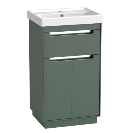 Tavistock Acumen 500mm Freestanding Viridian Green Vanity Unit and Basin