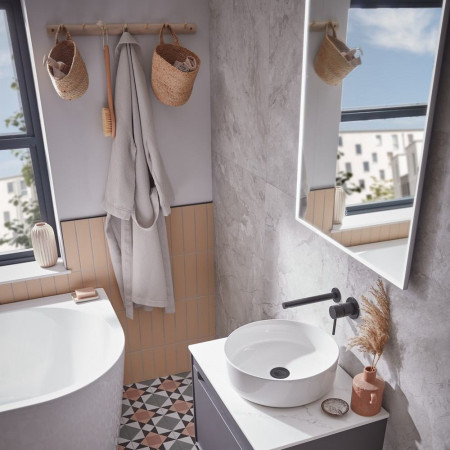 AIM050 Tavistock Acumen 500mm LED Bathroom Mirror Lifestyle