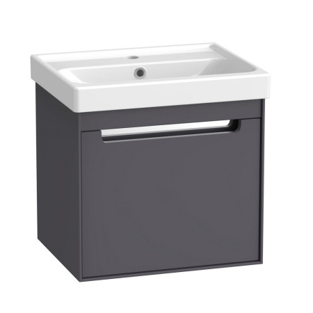 Tavistock Acumen 500mm Wall Mounted Storm Grey Vanity Unit and Basin