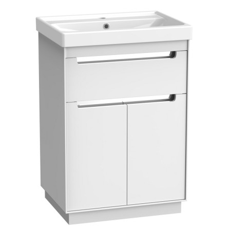 Tavistock Acumen 600mm Freestanding Gloss White Vanity Unit and Basin