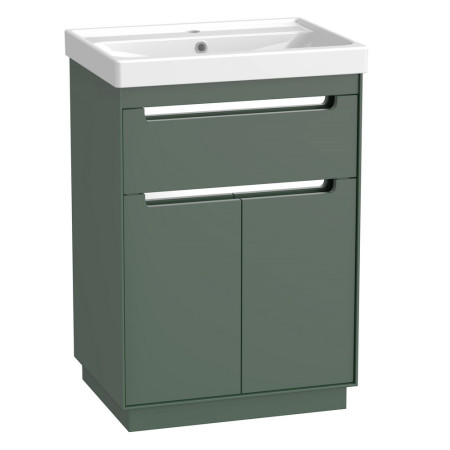 Tavistock Acumen 600mm Freestanding Viridian Green Vanity Unit and Basin