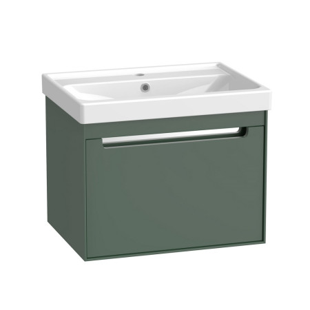 Tavistock Acumen 600mm Wall Mounted Viridian Green Vanity Unit and Basin