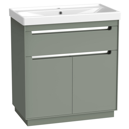 Tavistock Acumen 800mm Matt Laurel Green Freestanding Vanity Unit and Basin