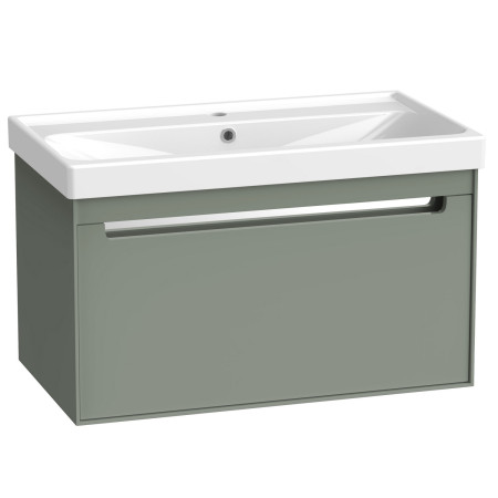 Tavistock Acumen 800mm Matt Laurel Green Wall Hung Vanity Unit and Basin