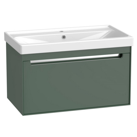 Tavistock Acumen 800mm Wall Mounted Viridian Green Vanity Unit and Basin