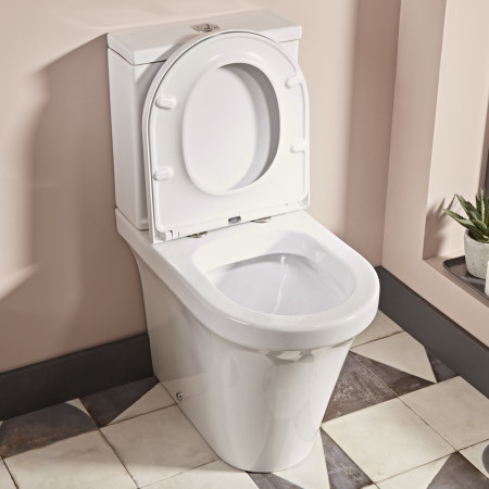 PC650S Tavistock Aerial Comfort Height Open Back Close Coupled WC and Cistern Toilet Seat