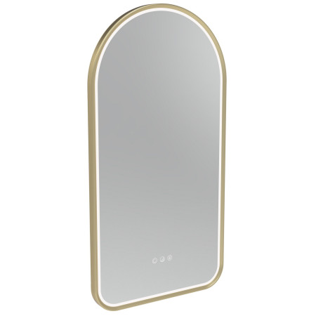 Tavistock Alderbury Arch 400 x 800mm Brushed Brass Illuminated Bathroom Mirror