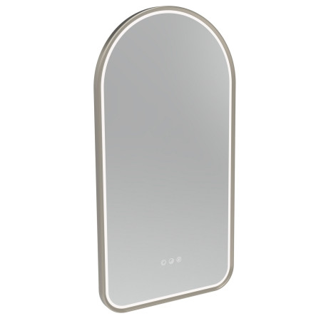 Tavistock Alderbury Arch 400 x 800mm Brushed Nickel Illuminated Bathroom Mirror