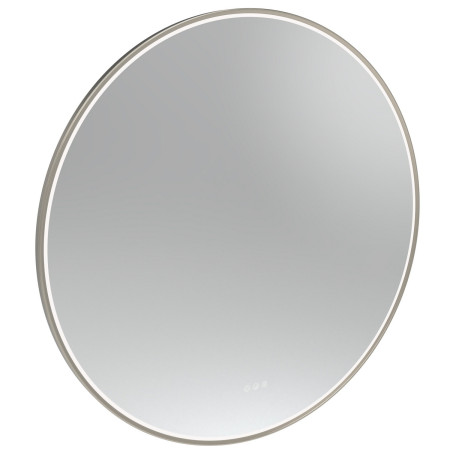 Tavistock Alderbury Circular 1000mm Brushed Nickel Illuminated Bathroom Mirror