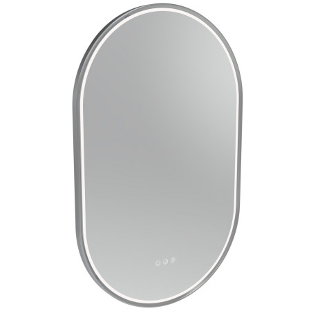 Tavistock Alderbury Pill 500 x 800mm Chrome Illuminated Bathroom Mirror