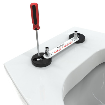 O803SCSF Tavistock Alpine Soft Close White Toilet Seat With Quick Release Hinges Secure-Fix Installation