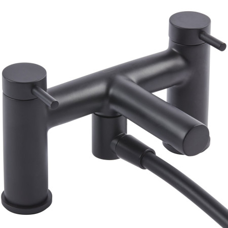 Tavistock Anthem Deck Mounted Bath Shower Mixer in Black