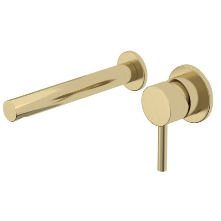 Tavistock Anthem Wall Mounted Basin Mixer in Brushed Brass