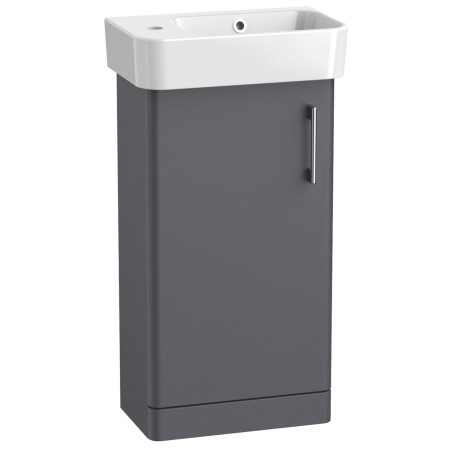 Tavistock Arlo Matt Storm Grey 400mm Cloakroom Vanity Unit and Basin