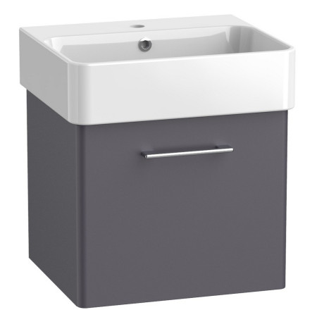 AR5W1SG/AR500C Tavistock Arlo Matt Storm Grey 500mm Wall Hung Vanity Unit and Basin