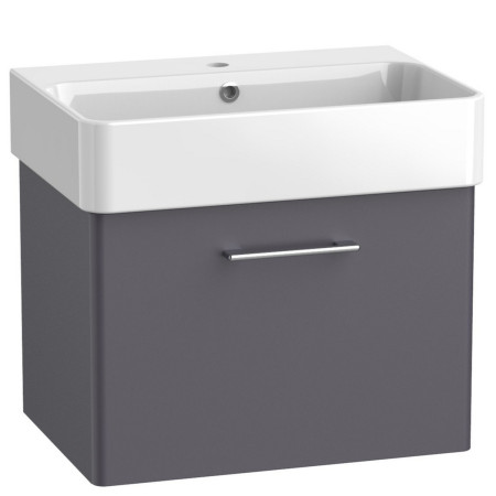 Tavistock Arlo Matt Storm Grey 600mm Wall Hung Vanity Unit and Basin