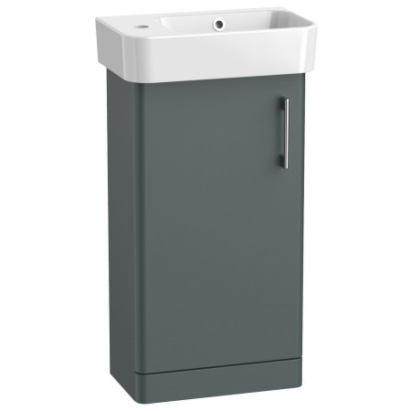 Tavistock Arlo Matt Viridian Green 400mm Cloakroom Vanity Unit and Basin