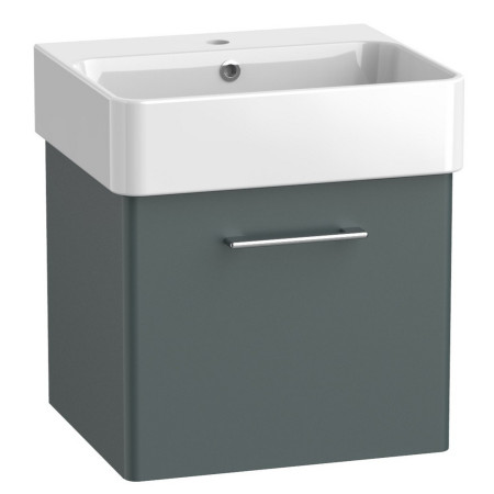 Tavistock Arlo Matt Viridian Green 500mm Wall Hung Vanity Unit and Basin
