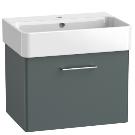 Tavistock Arlo Matt Viridian Green 600mm Wall Hung Vanity Unit and Basin