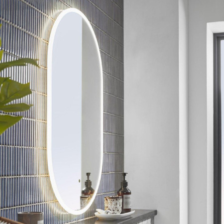 AS50ALP Tavistock Aster 500 x 800mm Illuminated Pill Mirror Bathroom Setting