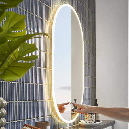 AS50ALP Tavistock Aster 500 x 800mm Illuminated Pill Mirror Touch Sensor