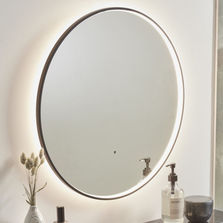 AUM60C Tavistock Aurora Black Frame 600mm Illuminated Mirror (2)