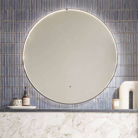 AUM80C Tavistock Aurora Black Frame 800mm Illuminated Mirror (2)