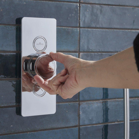 SAX2516 Tavistock Axiom Dual Function Push Button Valve with Shower Head and Riser Kit (4)