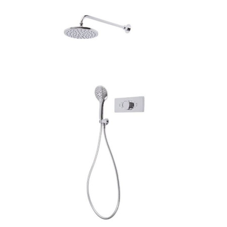 Tavistock Axiom Dual Function Push Button Valve with Shower Head and Shower Handset